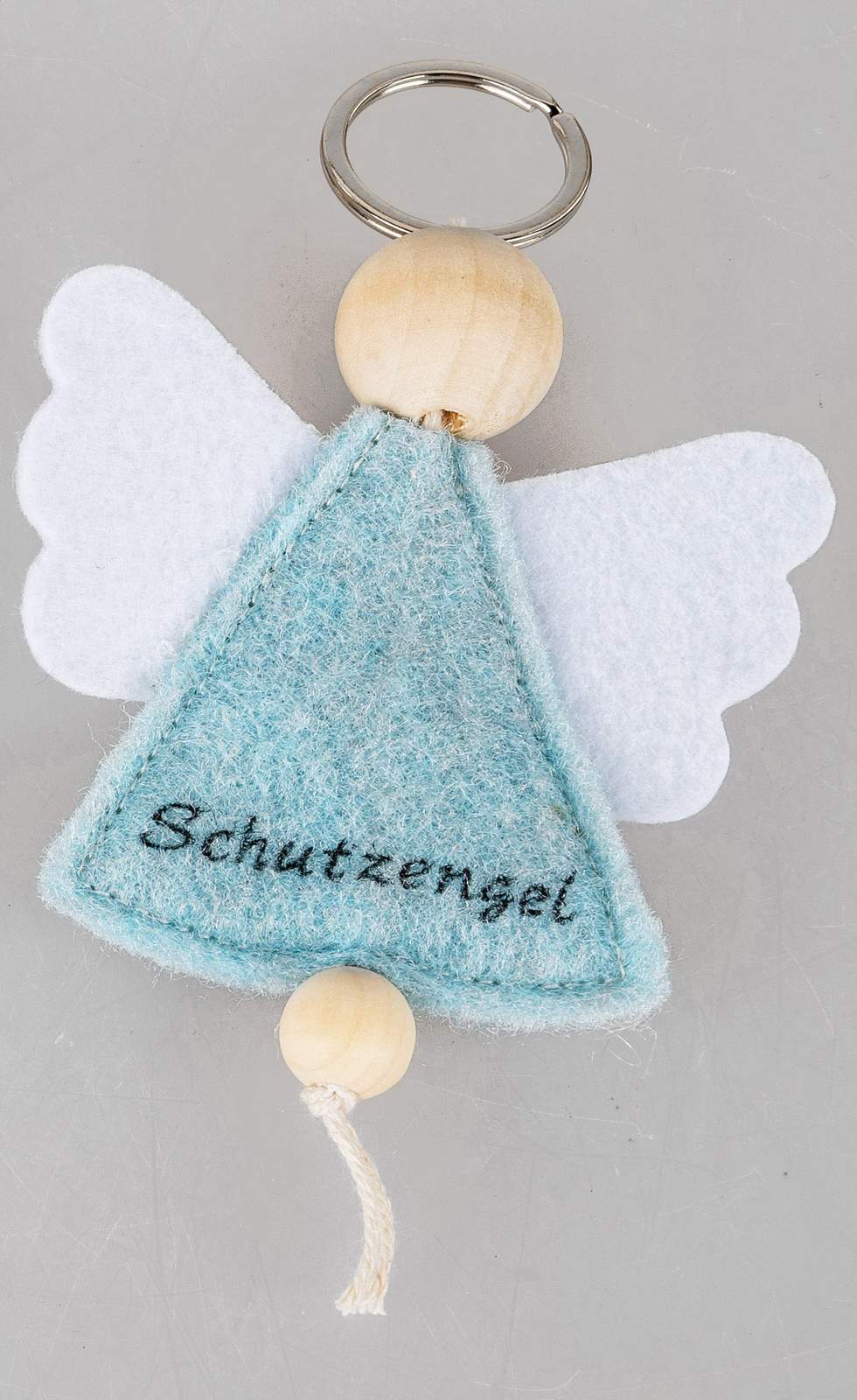 Schlüsselanhänger Schutzengel 14x8cm aus Filz