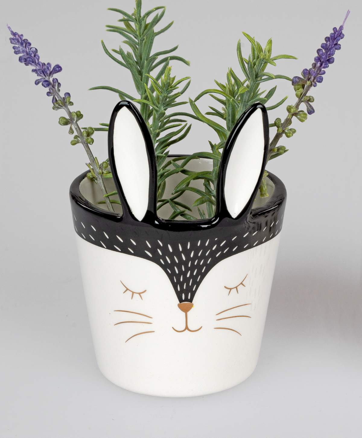 Deko-Gefäß 12cm aus Steingut 'Frohe Ostern'