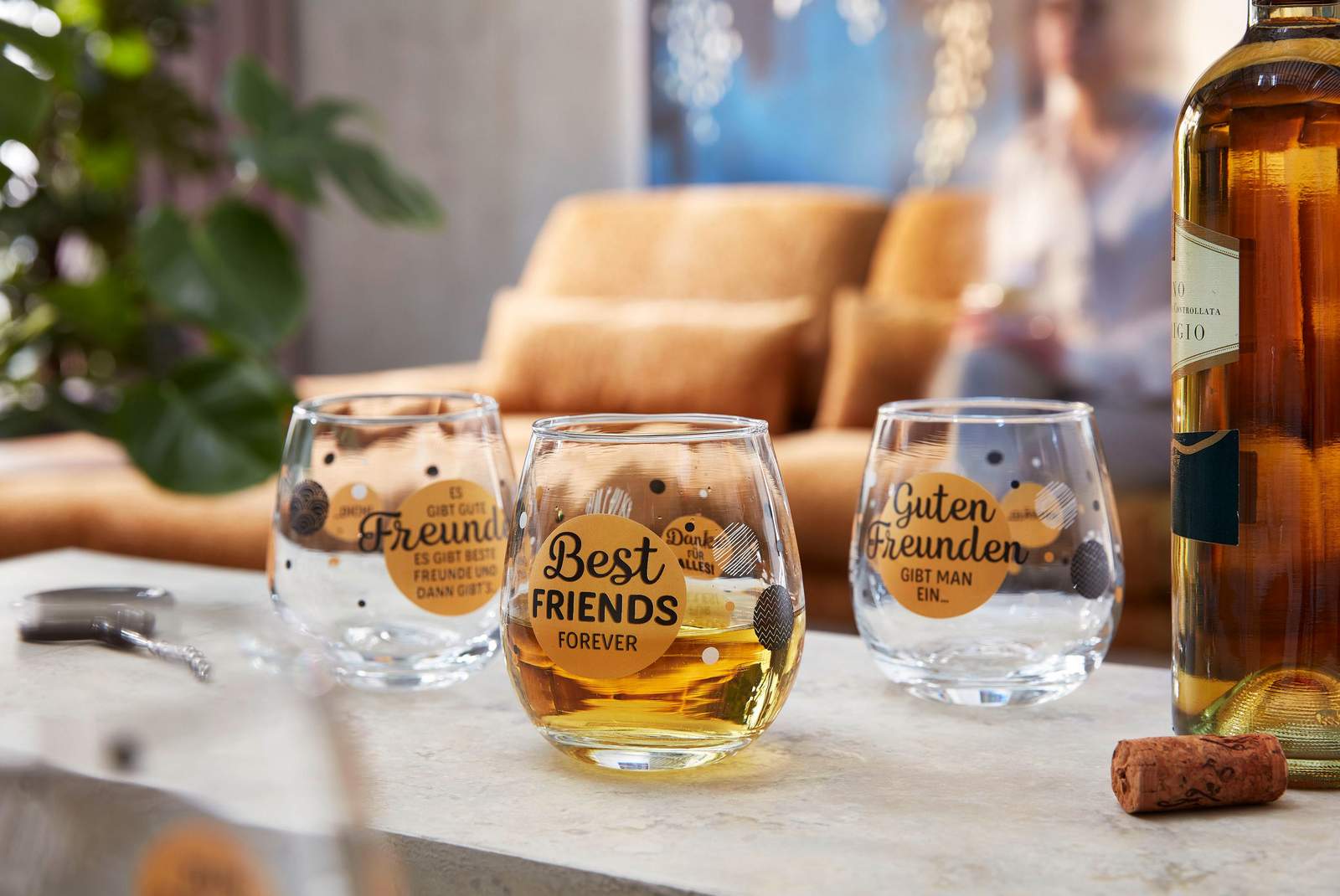 Trinkglas Cocktailglas mit Spruch - Alles wird gut