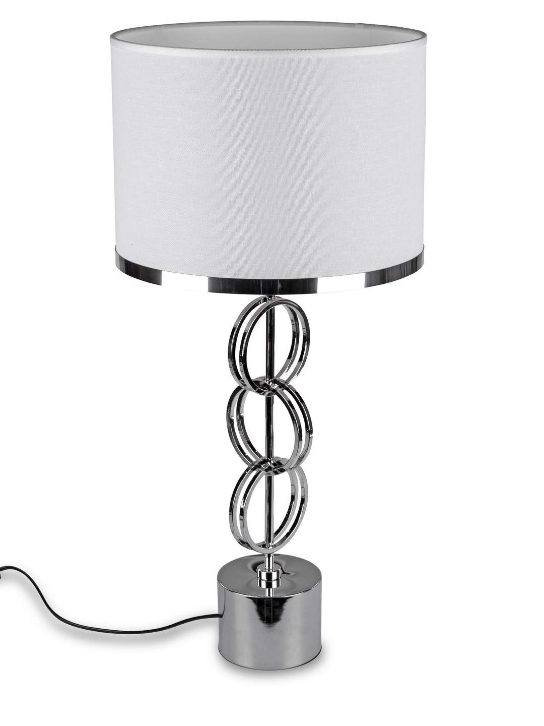 Lampe 30x62cm Silber - Kreise