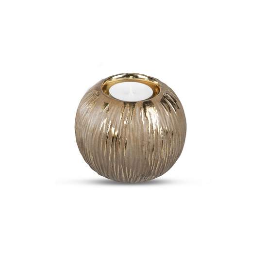 Teelichtleuchte Organic-Braun 760098