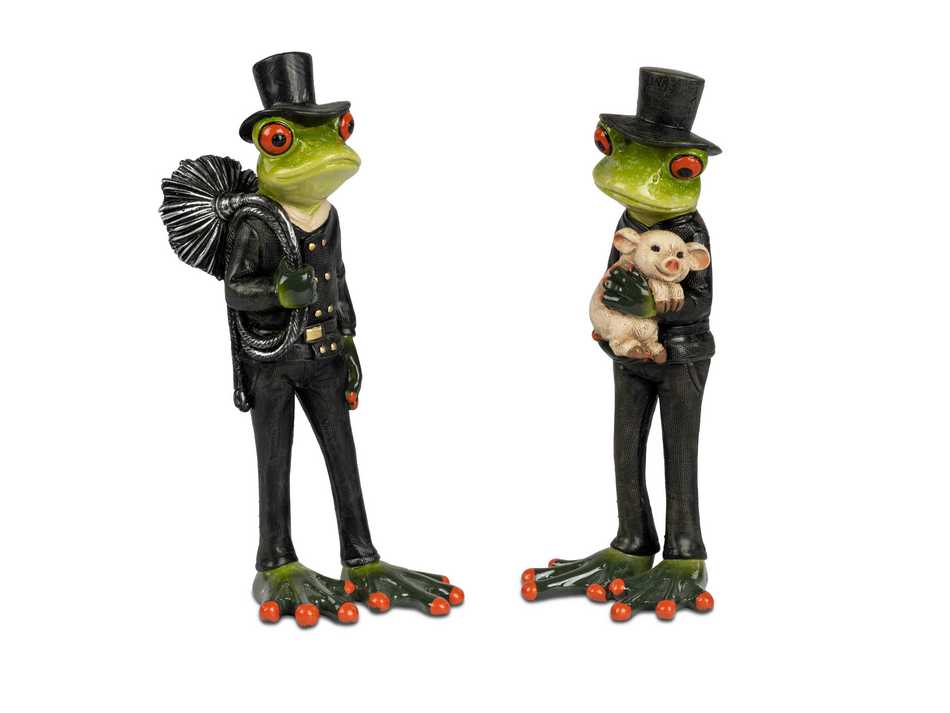 Frosch Glücksbringer Handbemalt 18cm