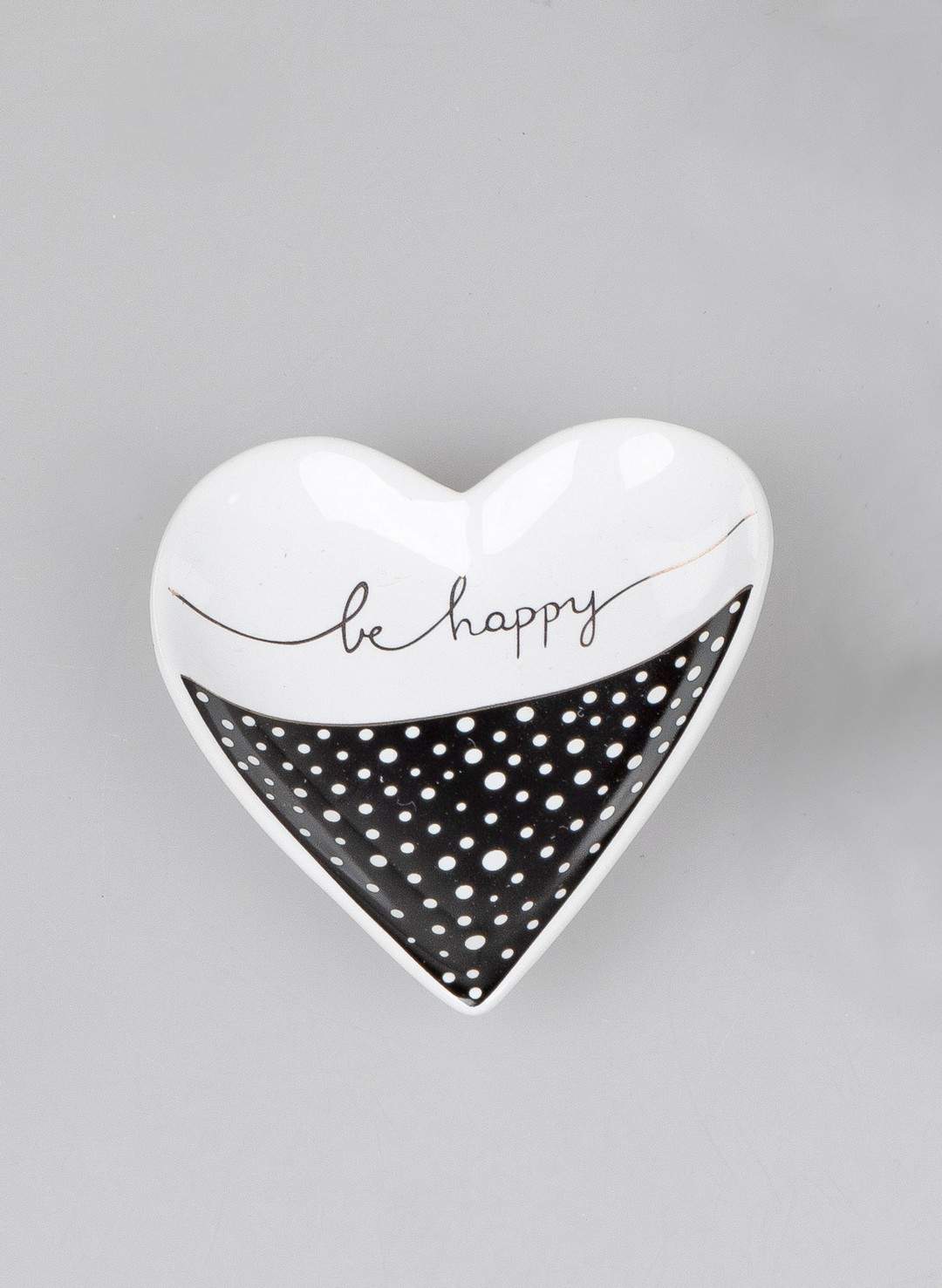 Herzschale ca. 10cm aus Steingut be happy