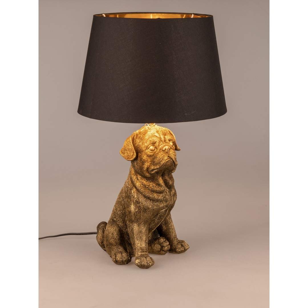 Lampe ca. 52x36cm Antik-Gold