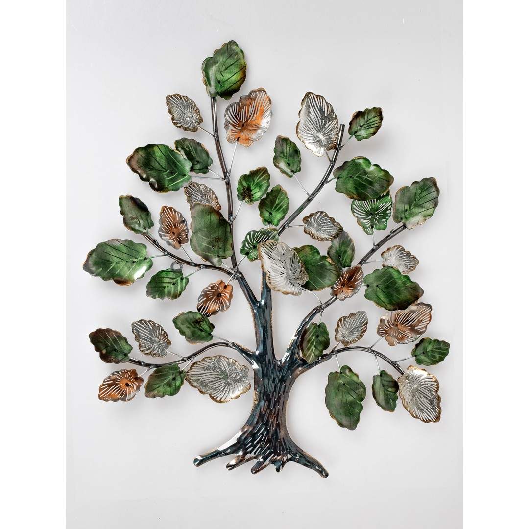 Wanddeko 60x70 Baum Blätter