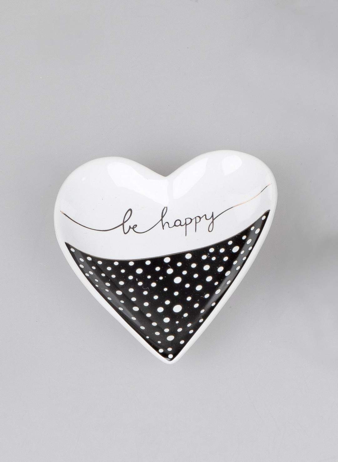 Herzschale ca. 10cm aus Steingut be happy