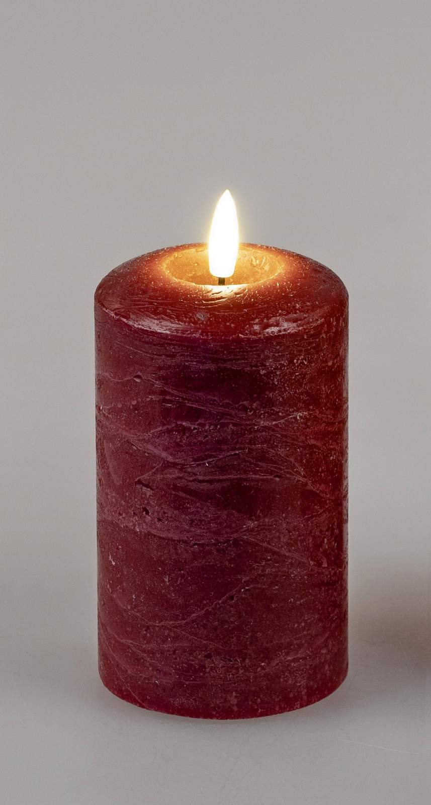 LED-Kerze 7x12 bordeaux