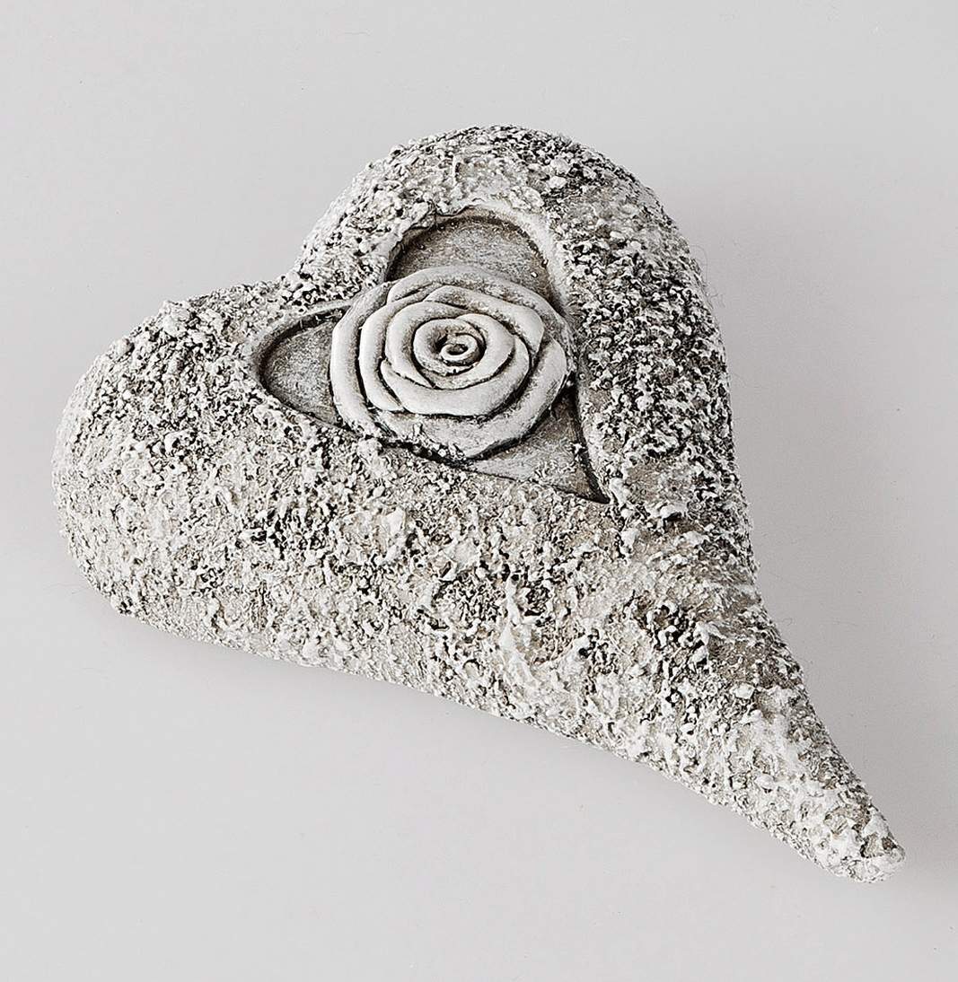 Deko-Herz aus Kunststein, ca. 15cm
