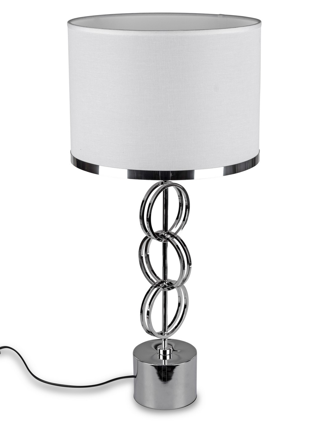 Lampe 30x62cm Silber - Kreise