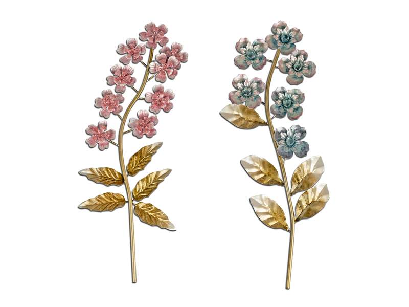 Wandblume 45cm  Metall farb.so. 673329