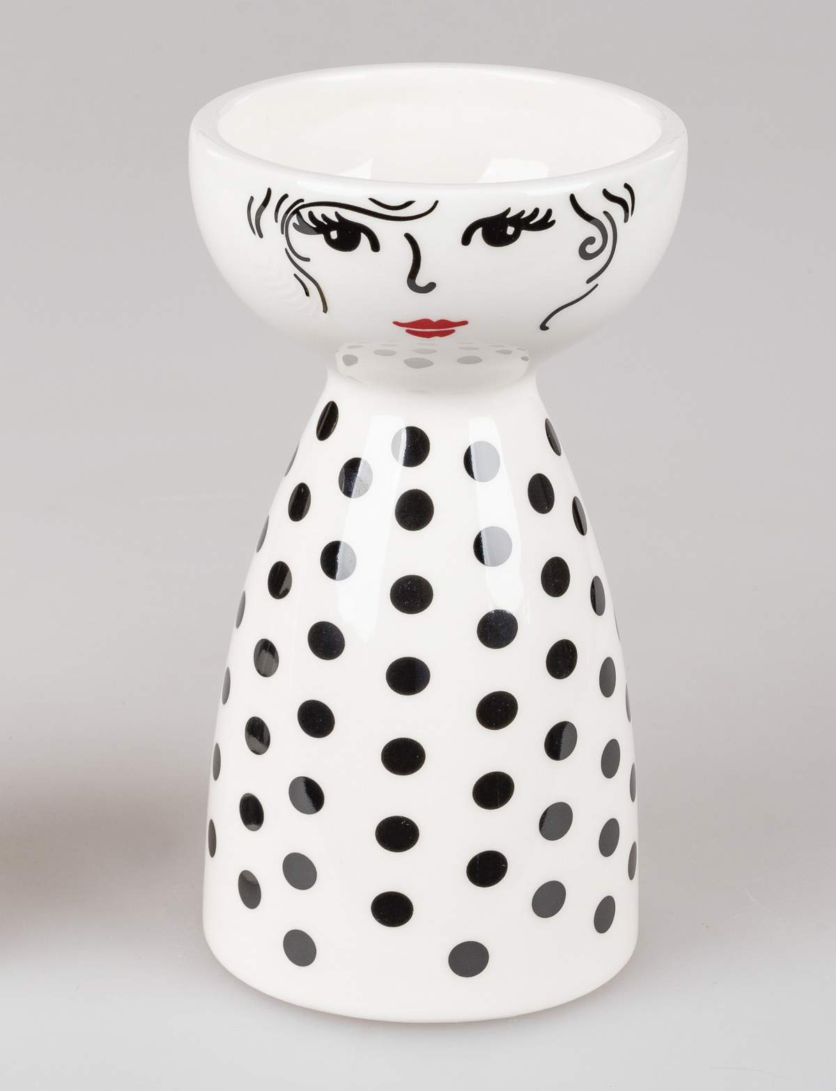 Deko-Gefäß 20cm mit Gesicht aus Keramik 'Faces'